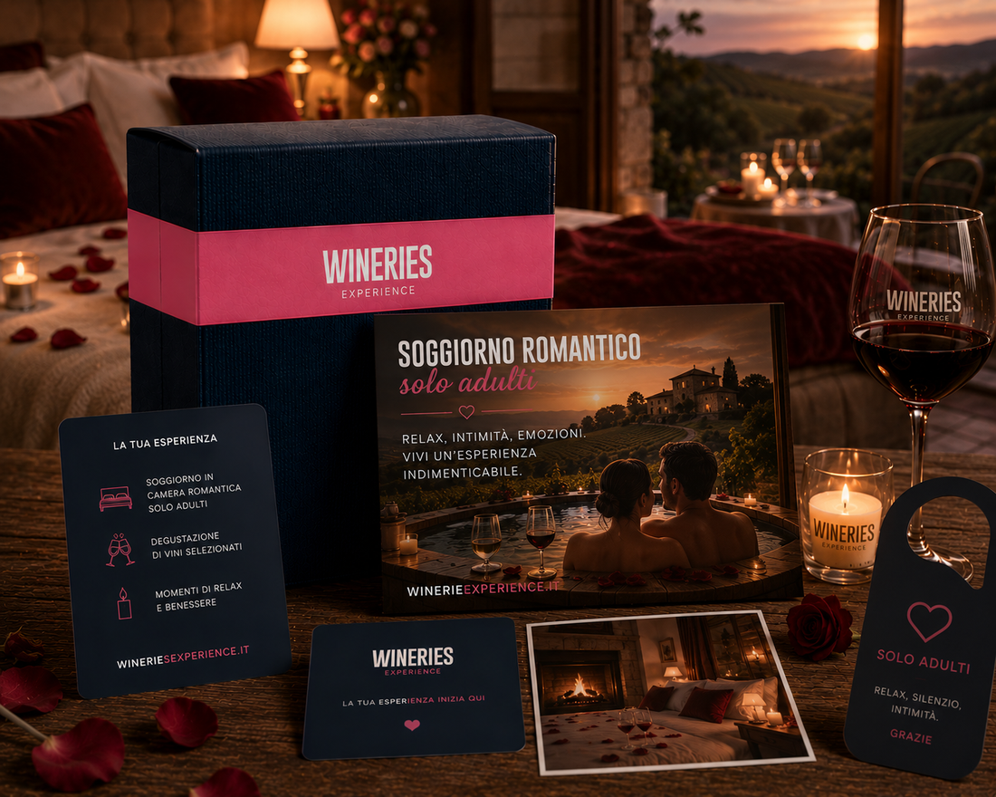 Gift Card Soggiorno romantico wine resort solo adulti - Cofanetto Regalo WINERIES