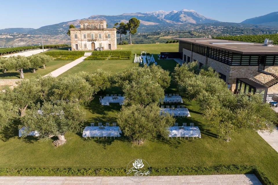 Podere Castorani - Pranzo in cantina